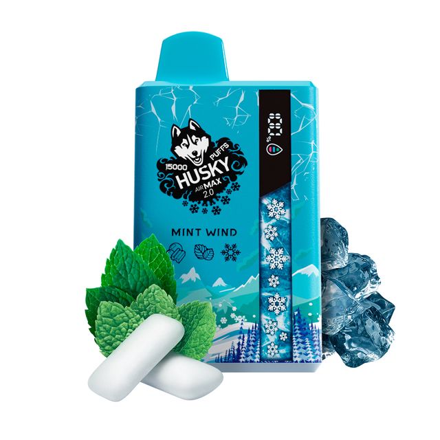 Одноразовый Pod Husky Air Max 2.0 - Mint Wind (15000 затяжек)