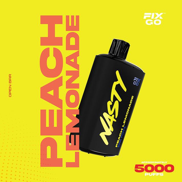 Одноразовый Pod Nasty Fix Go - Peach Lemonade (5000 затяжек)