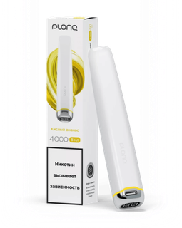 Купить Одноразовый Pod Plonq Plus Pro - Кислый Ананас (4000 затяжек)