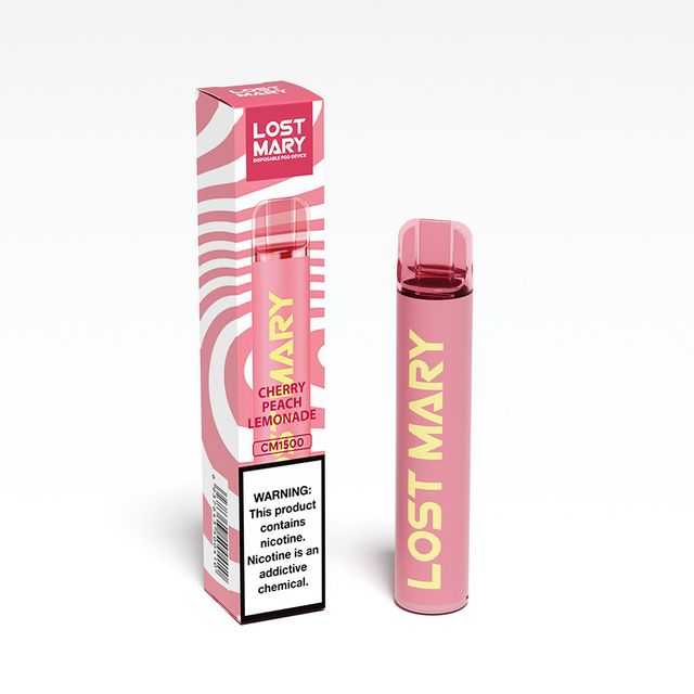 Одноразовый Pod Lost Mary CM - Cherry Peach Lemonade (1500 затяжек)