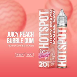 Купить Hotspot Don't Chew It Salt 30 мл - Juicy Peach Bubble Gum (18 мг)