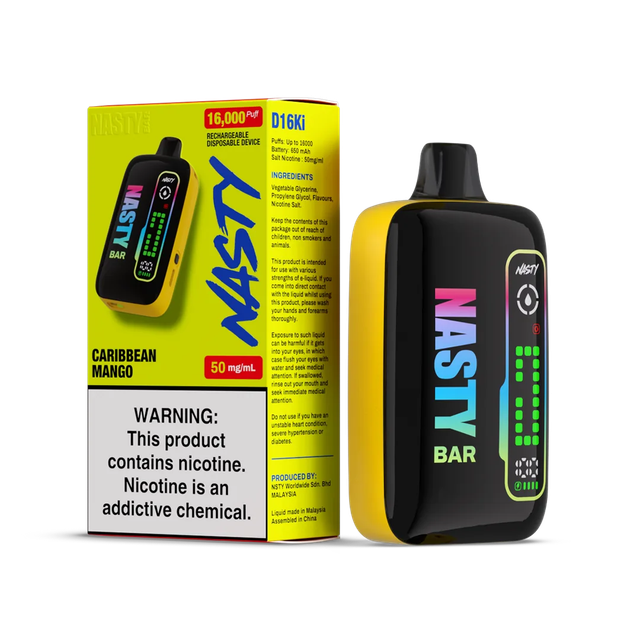 Одноразовый Pod Nasty D16Ki - Caribbean Mango (16000 затяжек)