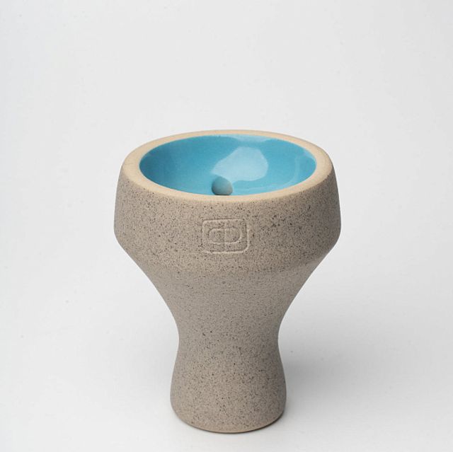 Чаша Форма Турка Бетон - Серый Голубой