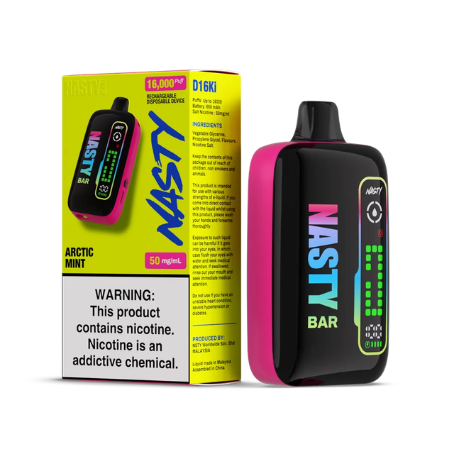 Одноразовый Pod Nasty D16Ki - Arctic Mint (16000 затяжек)