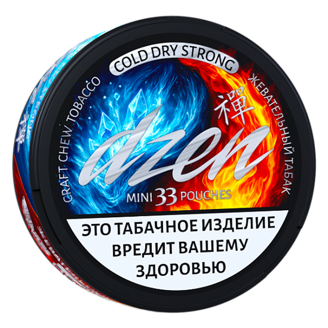 Жевательный табак DZEN Strong Mini - Cold Dry 9г