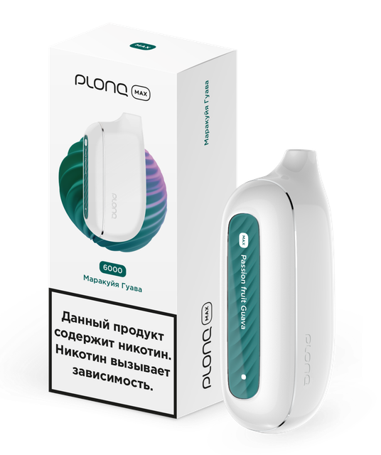 Одноразовый Pod Plonq Plus Max - Гуава Маракуйя (6000 затяжек)