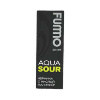 Купить Fummo Aqua Sour Salt 30 мл - Черника С Кислой Малиной (20 мг)