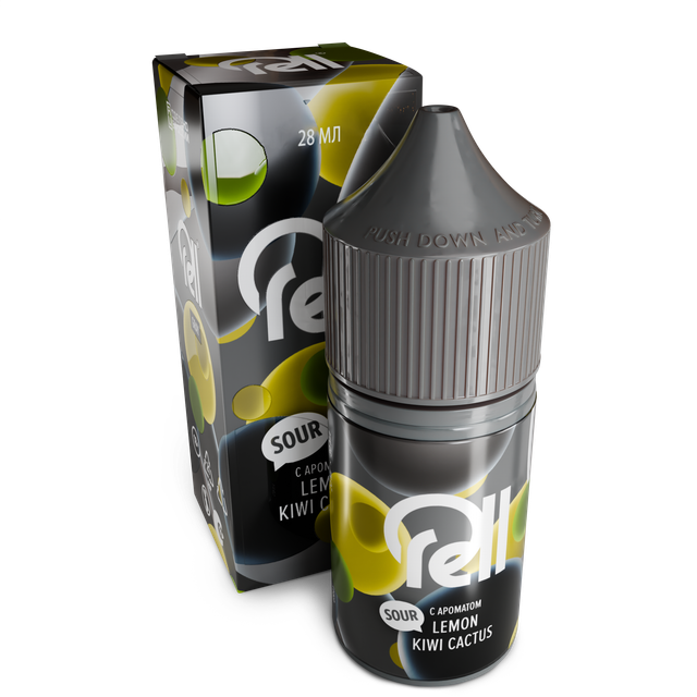 Ароматизатор Rell Gray 28 мл - Sour Lemon Kiwi Cactus