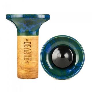 Купить Чаша Облако Flow - Черный темно зеленый синий мрамор