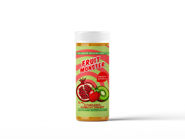 Ароматизатор Fruit Monster 15 мл Premium 2.0 - Клубника Киви Гранат